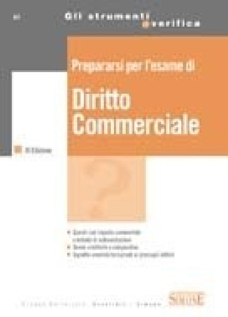 Schemi Schede Di Diritto Commerciale Edizioni Simone