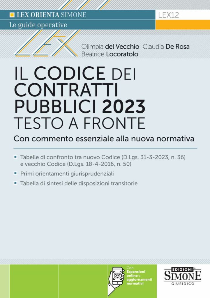 Il Nuovo Codice Dei Contratti Pubblici Edizioni Simone