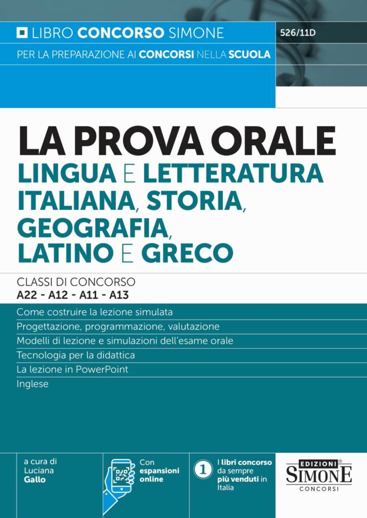 Manuale Per La Prova Orale Classi Di Concorso A A A A