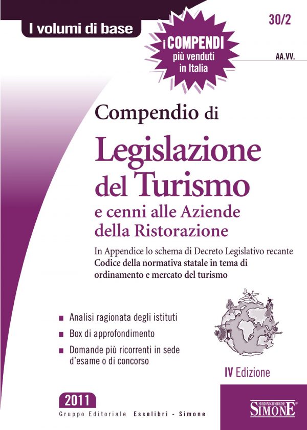 Compendio di Legislazione del Turismo e cenni alle Aziende di Ristorazione - 30/2