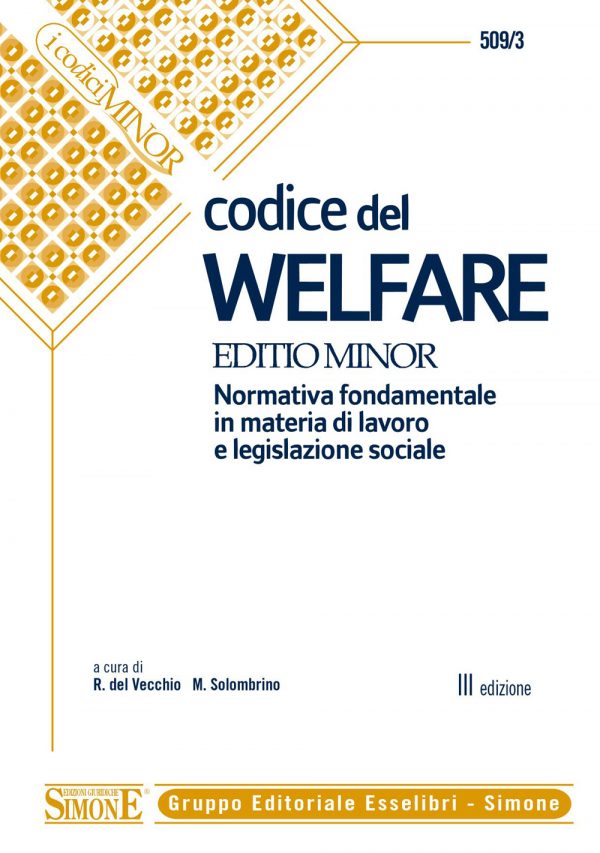 Codice del Welfare (Editio minor) - 509/3