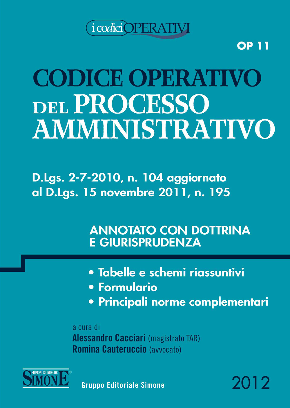Codice Operativo del Processo Amministrativo - OP11