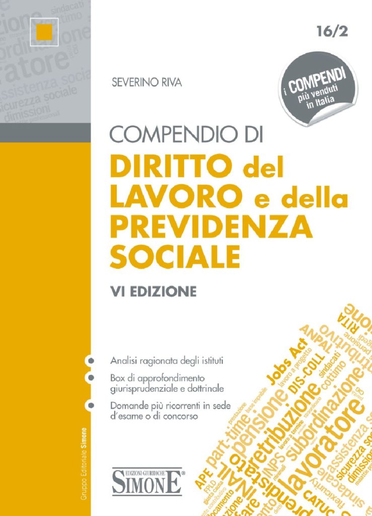 Compendio di Diritto del Lavoro e della Previdenza Sociale - 16/2