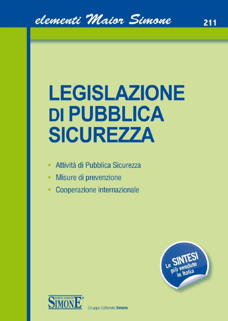 [Ebook] Elementi Maior di Legislazione di Pubblica Sicurezza