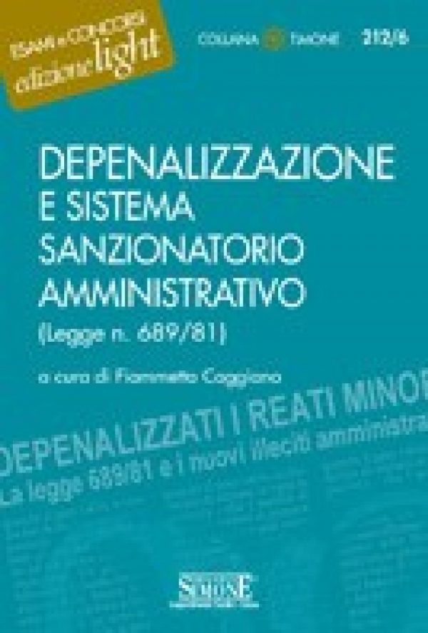[Ebook] Depenalizzazione e sistema sanzionatorio amministrativo