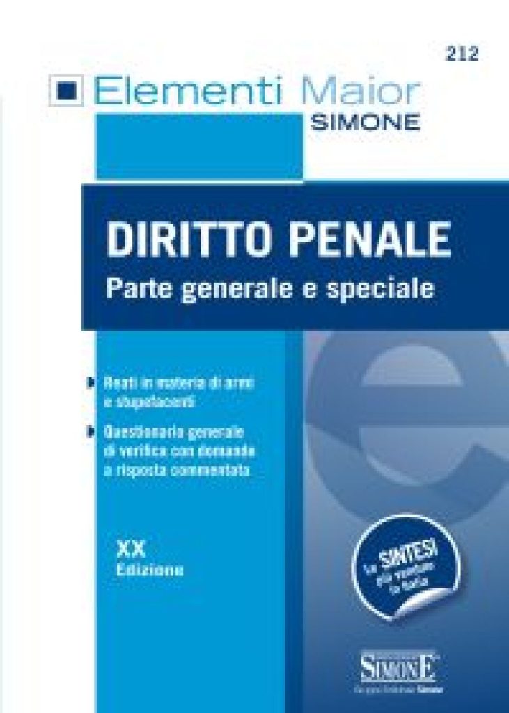 Elementi Maior di Diritto Penale - Parte generale e speciale