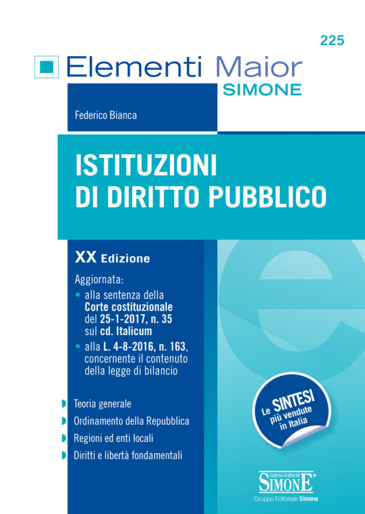 Elementi Maior di Istituzioni di Diritto Pubblico - 225maior