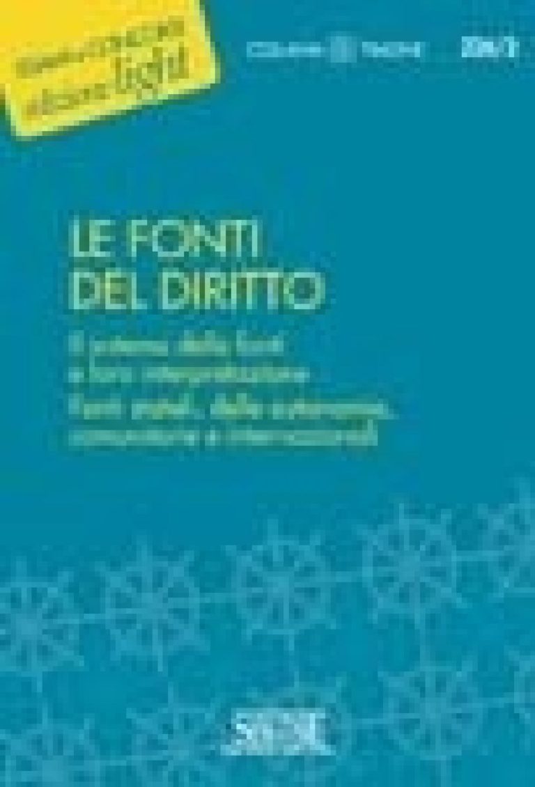 Le Fonti Del Diritto - Edizioni Simone