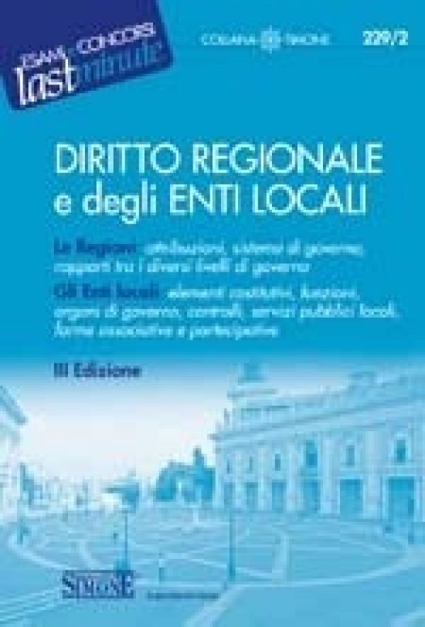 Diritto Regionale e degli Enti Locali