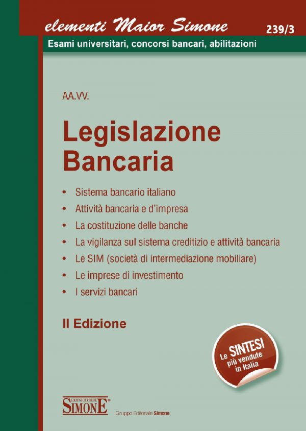 [Ebook] Elementi Maior di Legislazione Bancaria