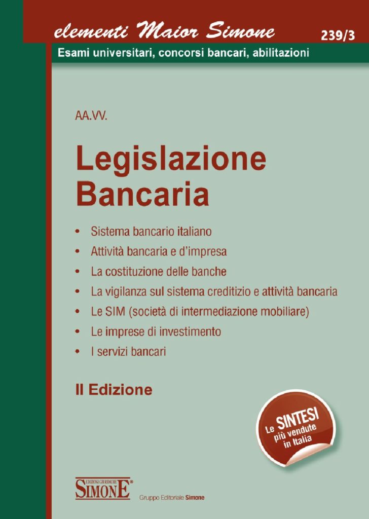 [Ebook] Elementi Maior di Legislazione Bancaria
