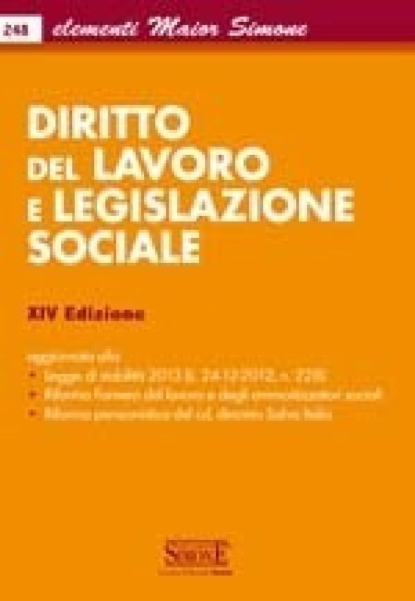 [Ebook] Elementi Maior di Diritto del Lavoro e Legislazione Sociale