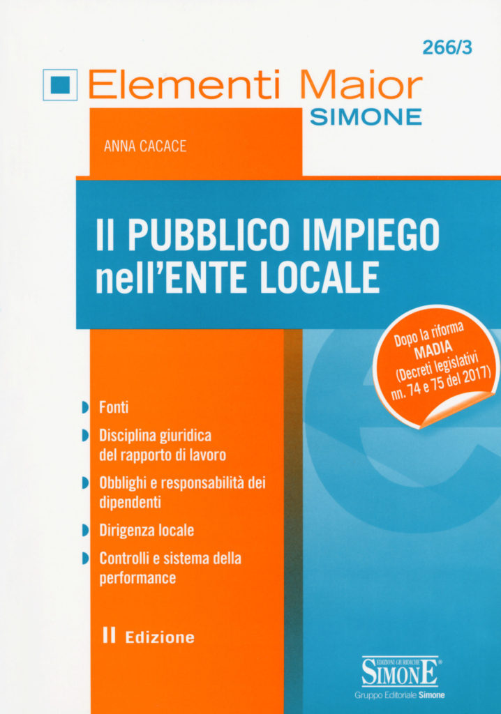 Elementi Maior - Il Pubblico Impiego nell'Ente Locale - 266/3