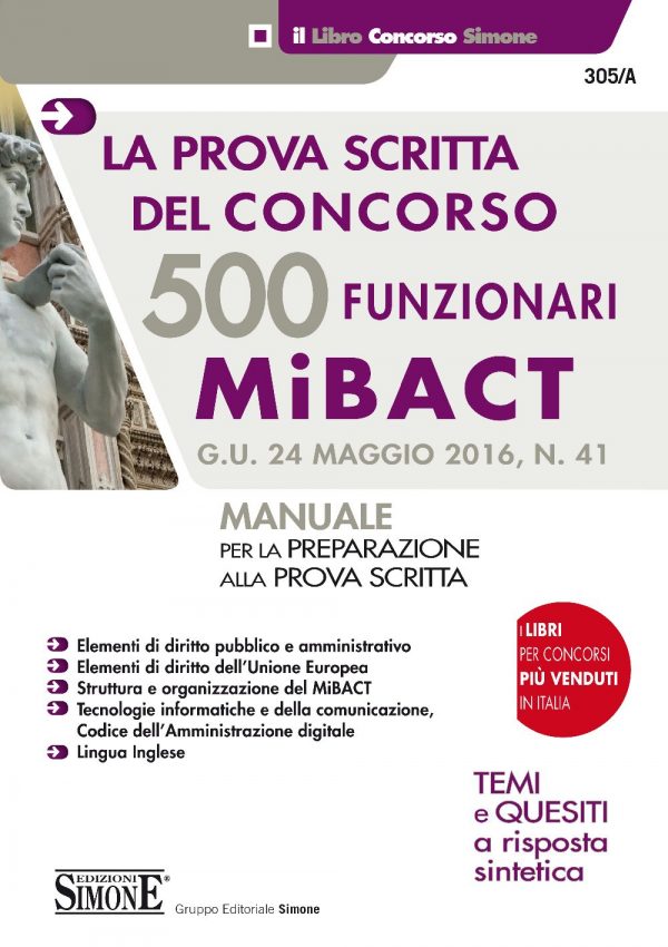 La prova scritta del concorso 500 funzionari MIBACT