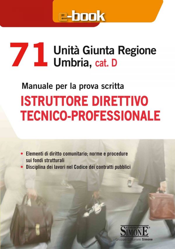 [Ebook] 71 Unità Giunta Regionale Umbria, cat. D - Istruttore direttivo tecnico - professionale
