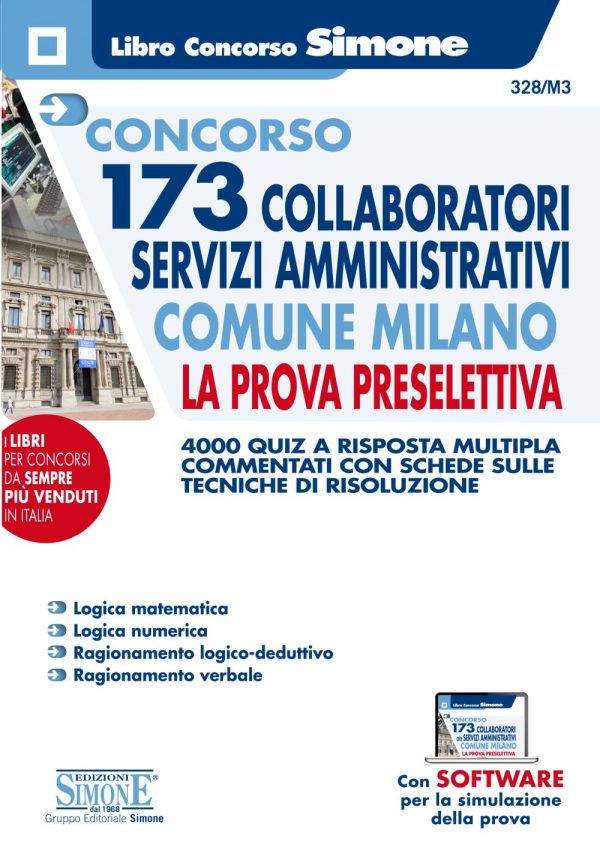 Concorso 173 Collaboratori Servizi Amministrativi Comune Milano - La prova preselettiva - 328/M3