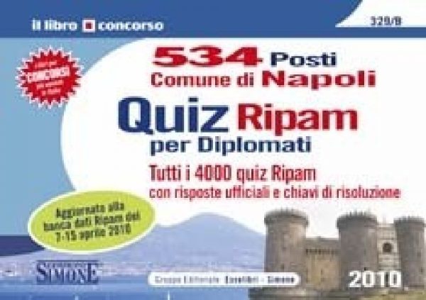 534 Posti Comune di Napoli - Quiz Ripam per Diplomati