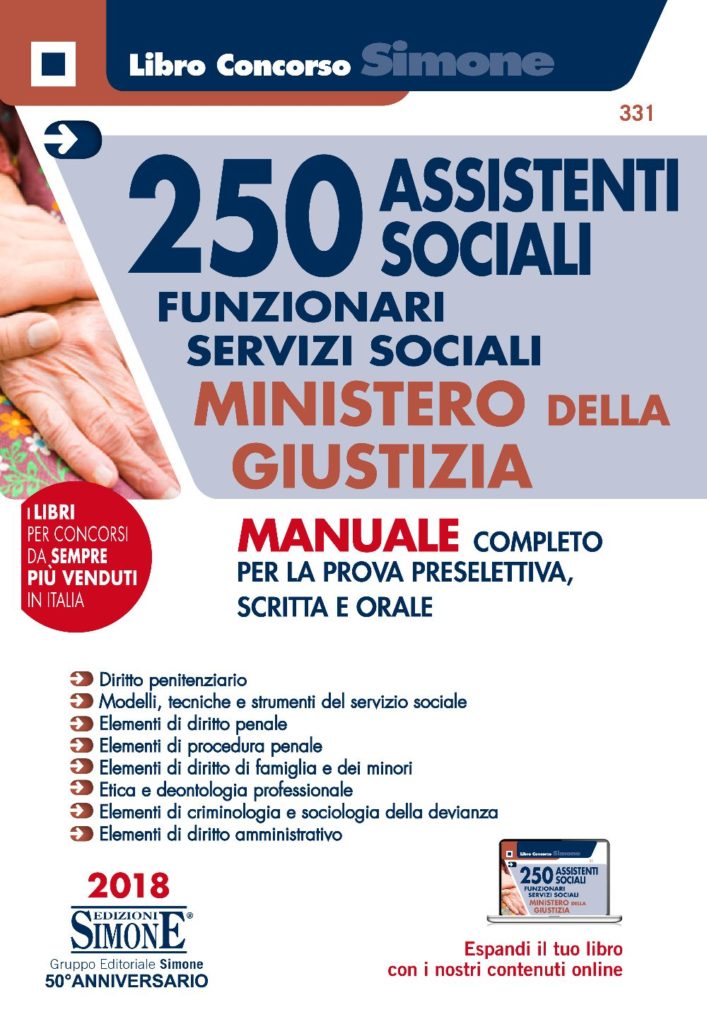 Concorso 250 Assistenti Sociali - Funzionari servizi sociali Ministero della Giustizia