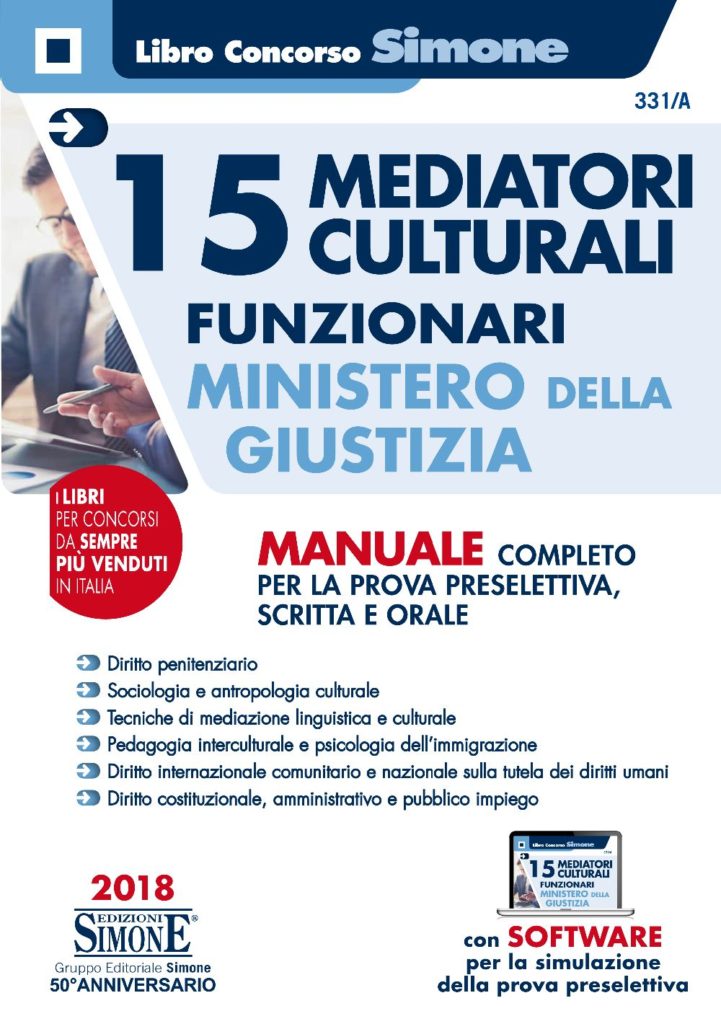 15 Mediatori Culturali - Funzionari Ministero della Giustizia - 331/A