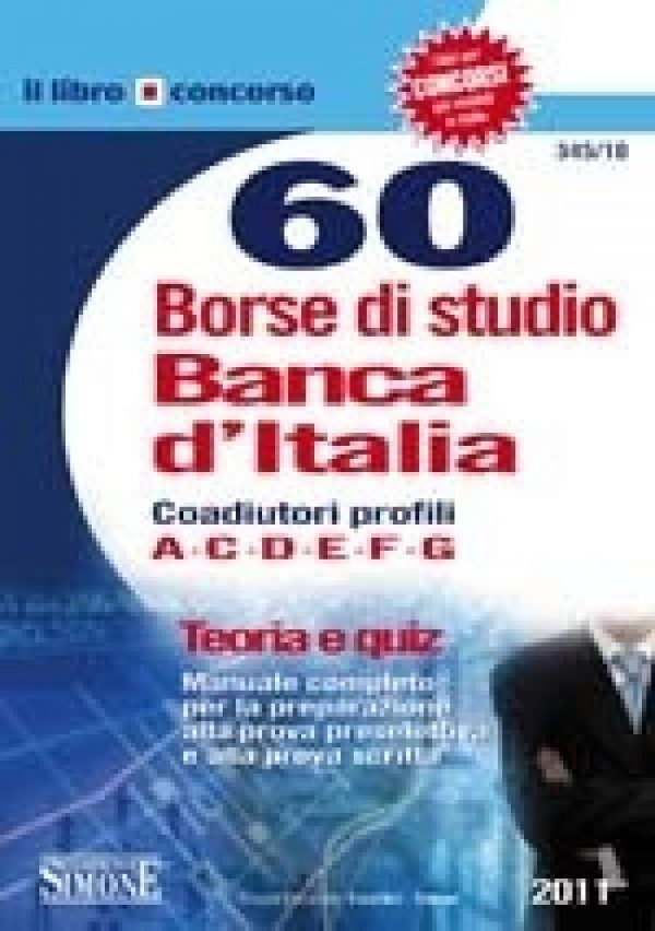 60 Borse di studio Banca d'Italia - Coadiutori profili A - C - D - E - F - G