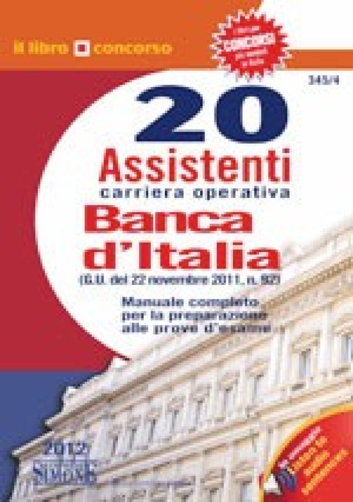 20 Assistenti (Carriera Operativa) - Banca d'Italia