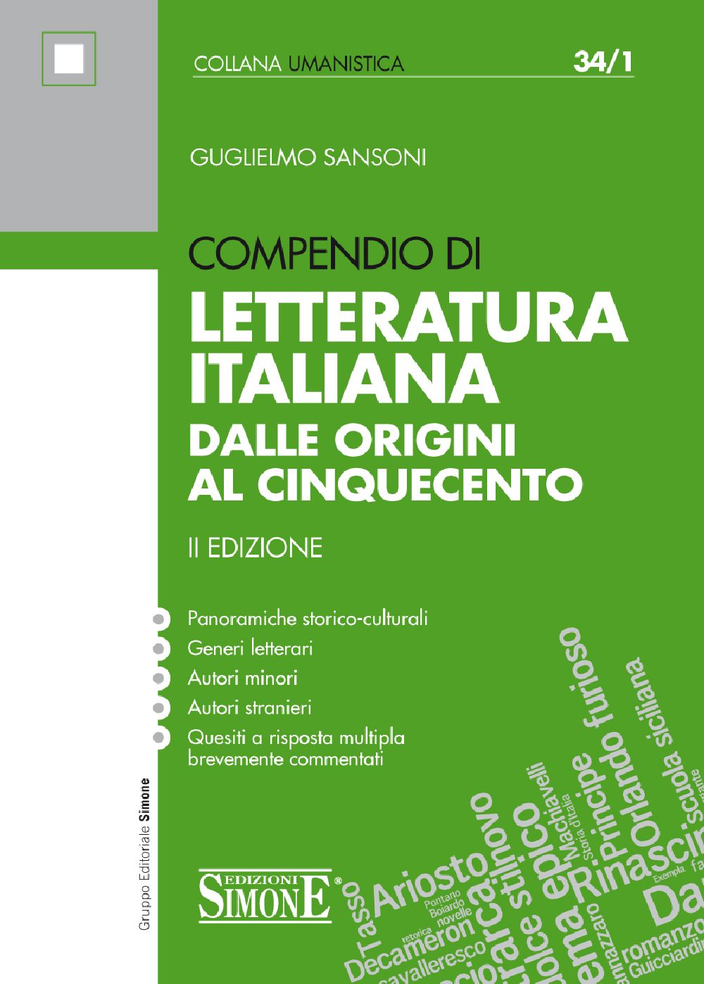 Compendio di Letteratura Italiana dalle Origini al Cinquecento - 34/1 -  Edizioni Simone
