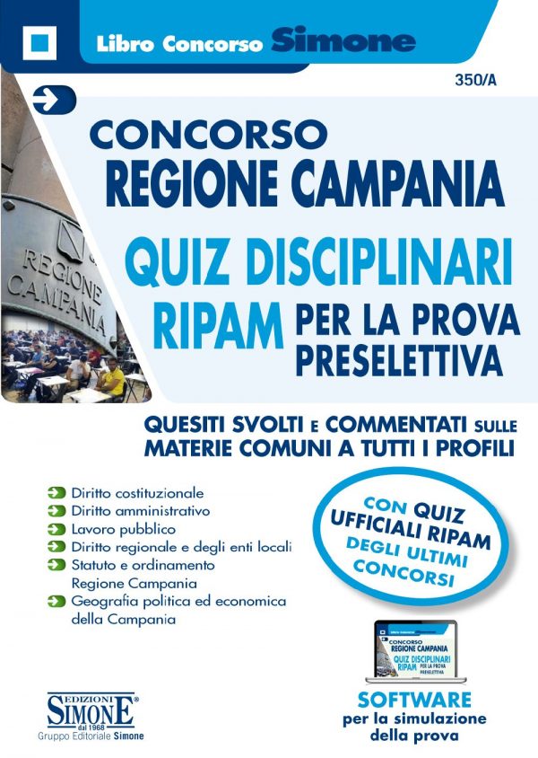 Concorso Regione Campania - Quiz disciplinari RIPAM per la prova preselettiva