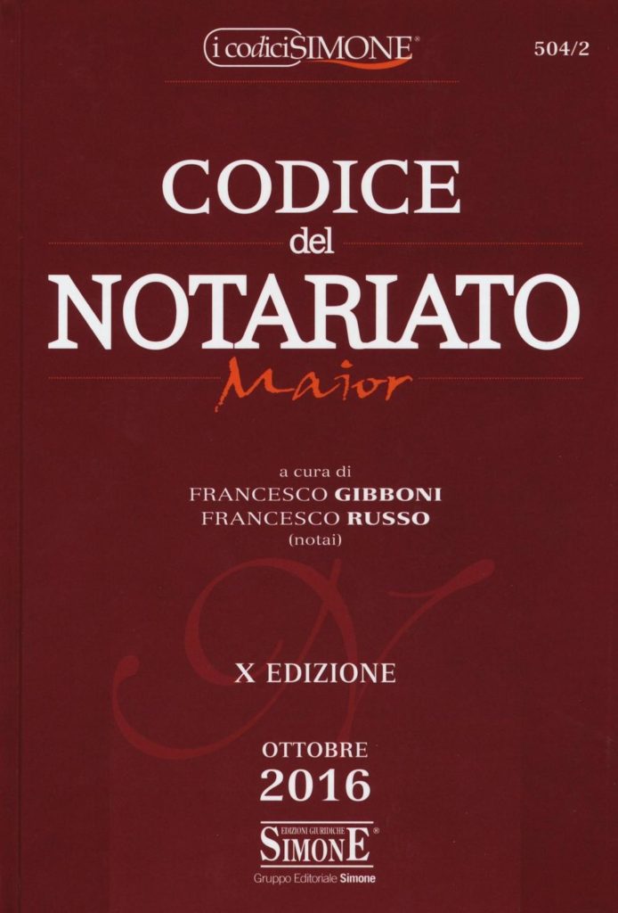 Codice del Notariato Maior - 504/2