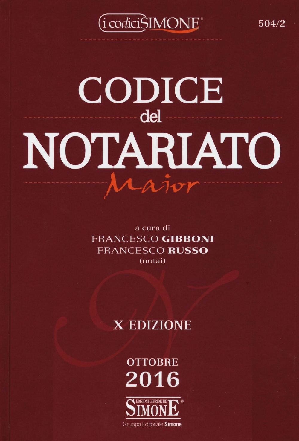 Codice del Notariato Maior - 504/2