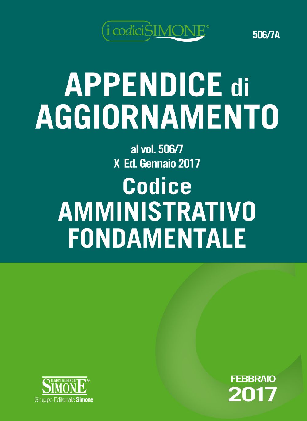 Appendice aggiornamento - Codice Amministrativo Fondamentale