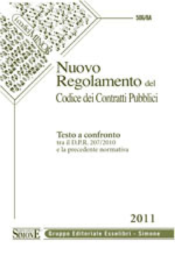 Nuovo Regolamento del Codice dei Contratti Pubblici (Editio minor) - 506/8A
