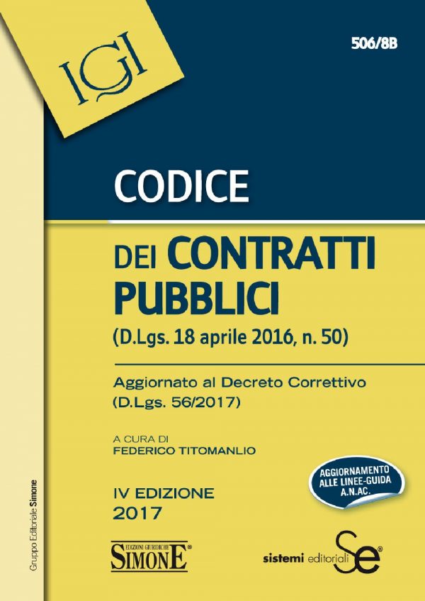Codice dei Contratti Pubblici - 506/8B