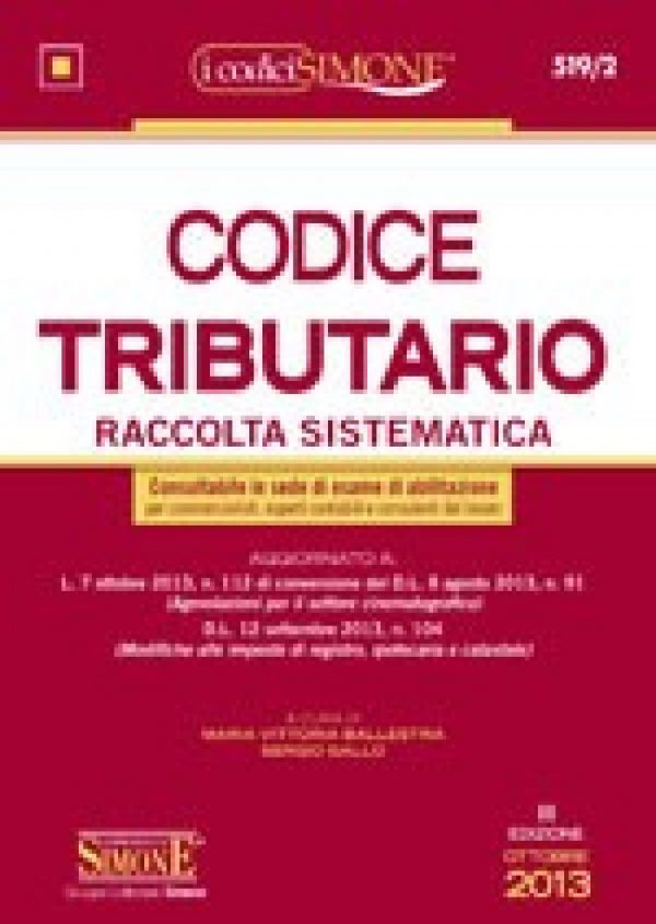 Codice Tributario - Raccolta Sistematica