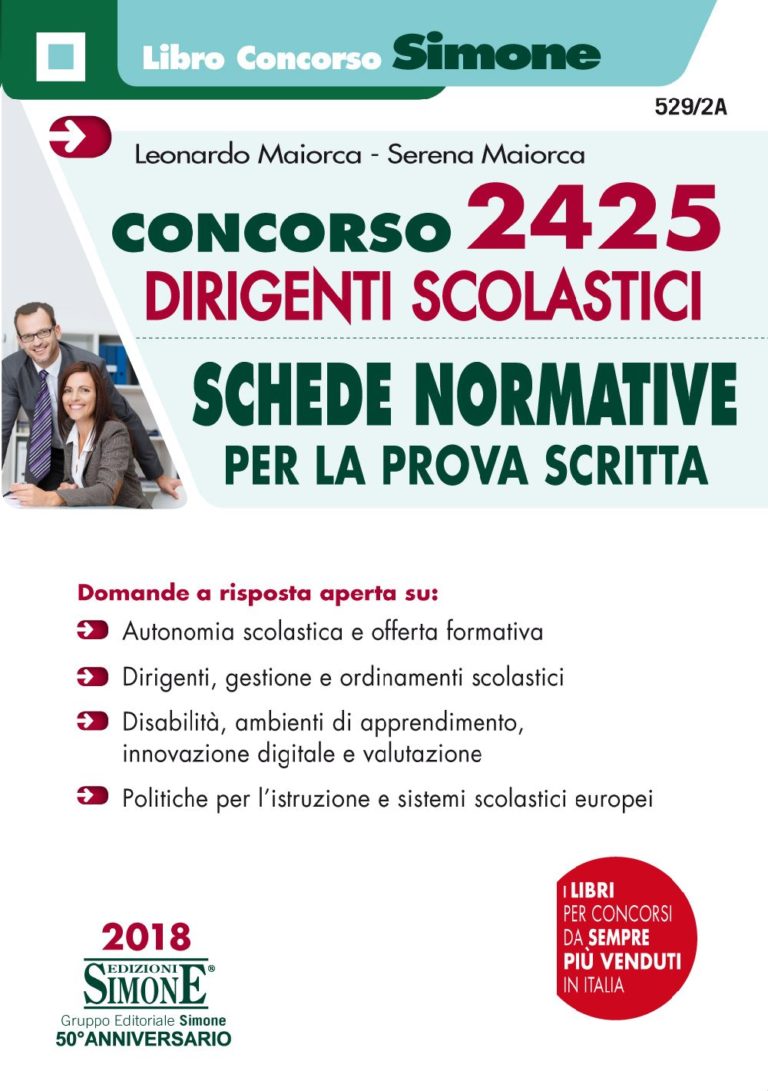 Libri Concorso Dirigenti Scolastici 2024 - Edizioni Simone