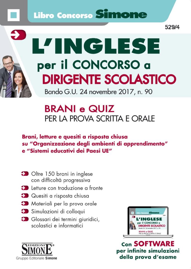 Libri Concorso Dirigenti Scolastici 2024 - Edizioni Simone