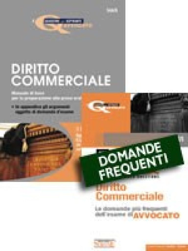 I quaderni dell’Aspirante Avvocato - Diritto Commerciale + Domande Frequenti - Diritto Commerciale