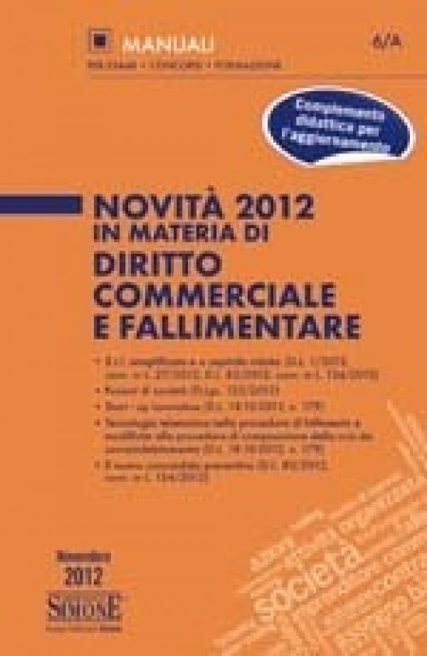 [Ebook] Novità 2012 in materia di Diritto Commerciale e Fallimentare