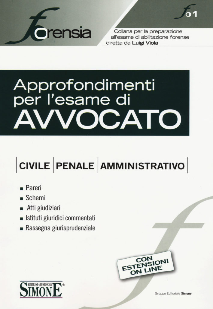 Approfondimenti per l'Esame di Avvocato - FO1