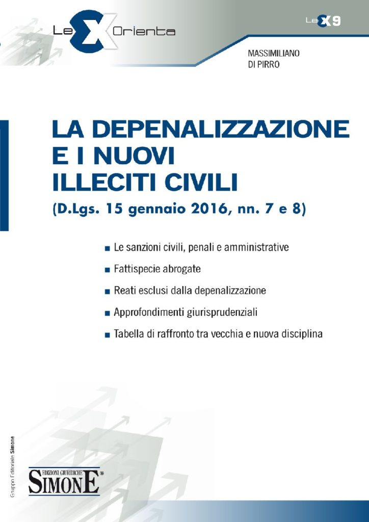 [Ebook] La Depenalizzazione e i nuovi Illeciti Civili