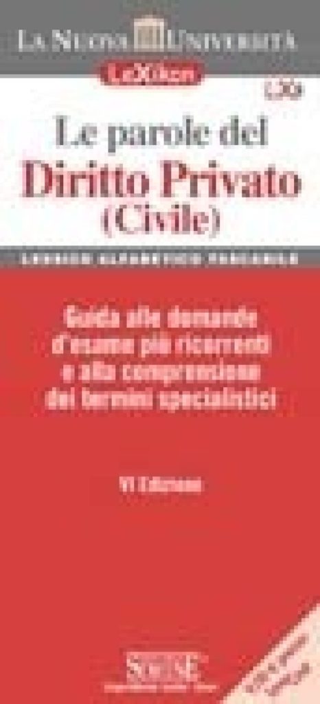Lexikon - Le parole del Diritto Privato (Civile)