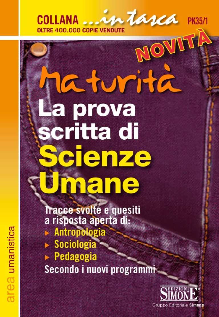 Maturità La prova scritta di Scienze Umane - PK35/1 - Edizioni Simone