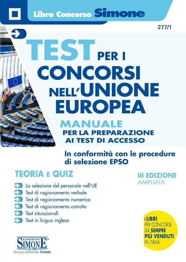 Test per i concorsi nell'Unione Europea - Manuale - 277/1
