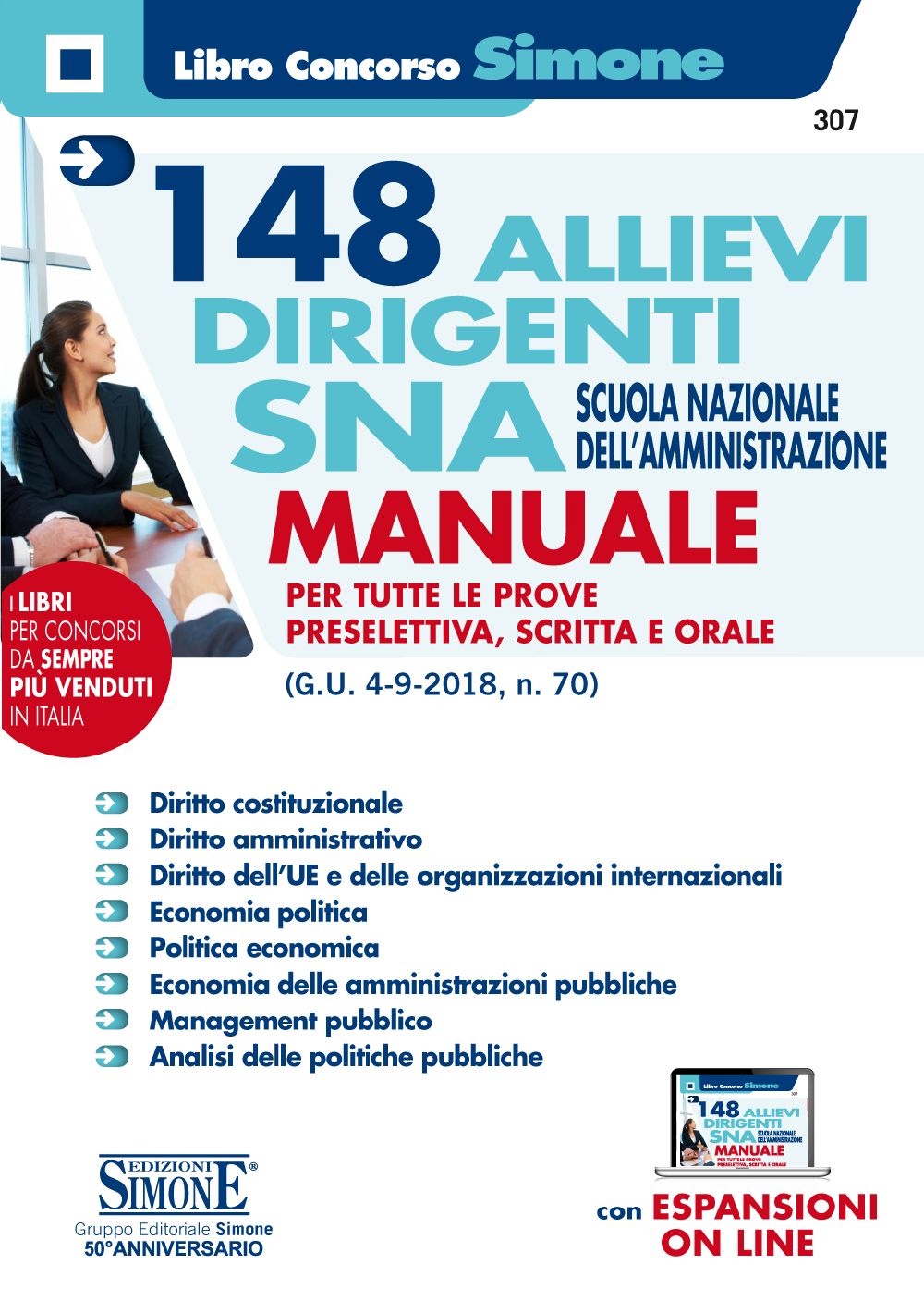 Manuale concorso SNA 2024 per 97 Allievi Dirigenti - Edizioni Simone
