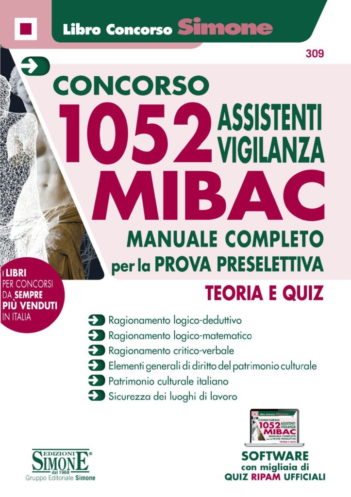 Libri Concorsi MIBACT Libri di preparazione Edizioni Simone