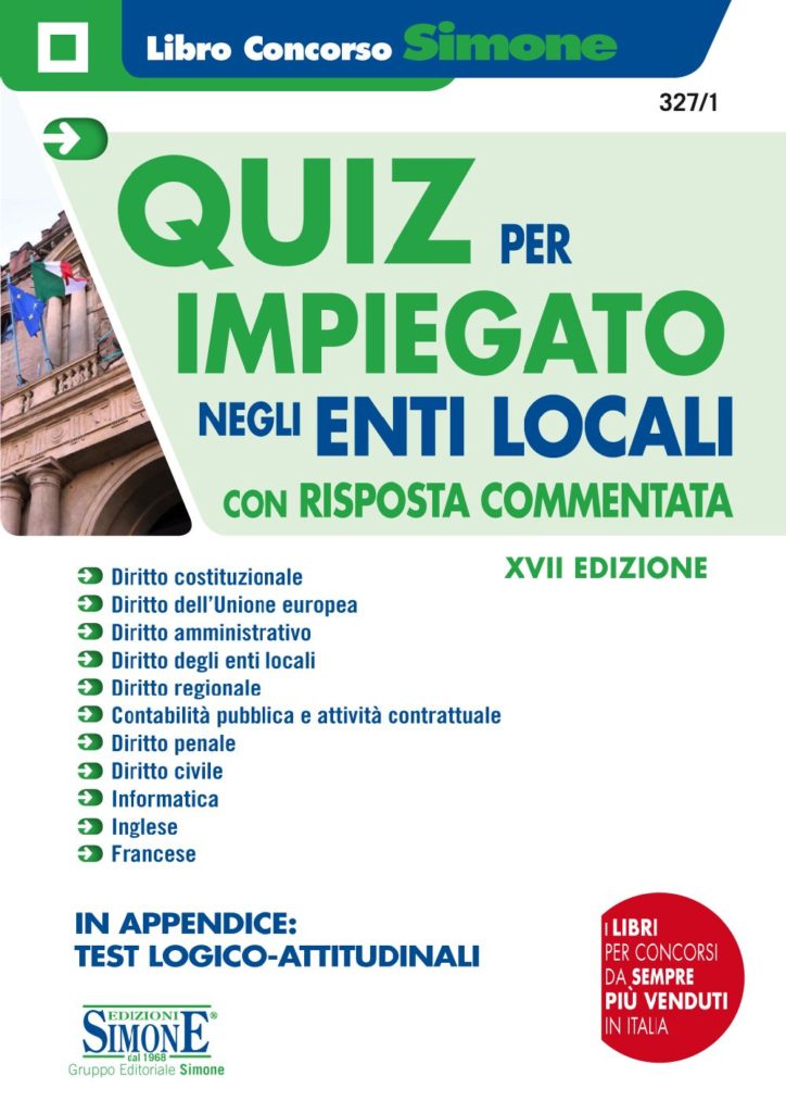 Quiz per Impiegato negli Enti Locali con risposta commentata - 327/1