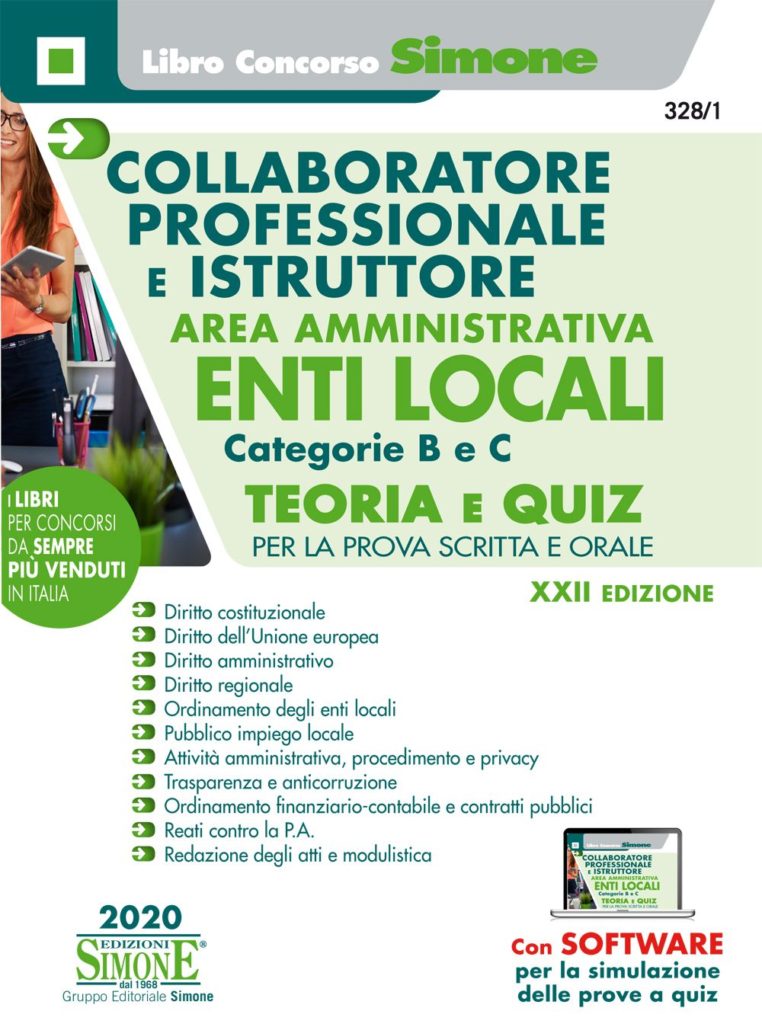 Collaboratore Professionale e Istruttore Area Amministrativa Enti Locali - Categorie B e C - Teoria e Quiz