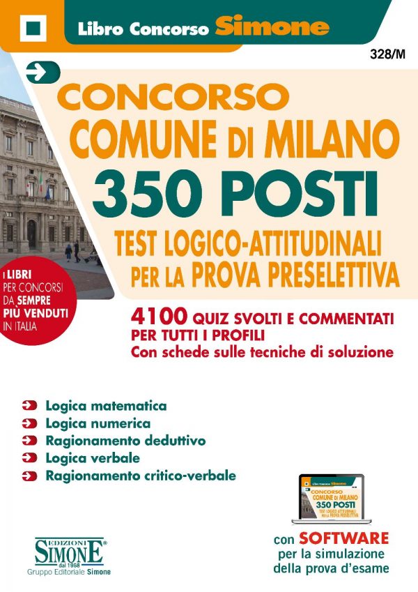 Concorso Comune di Milano - 350 Posti - Test Logico-Attitudinali per la prova preselettiva - Quiz