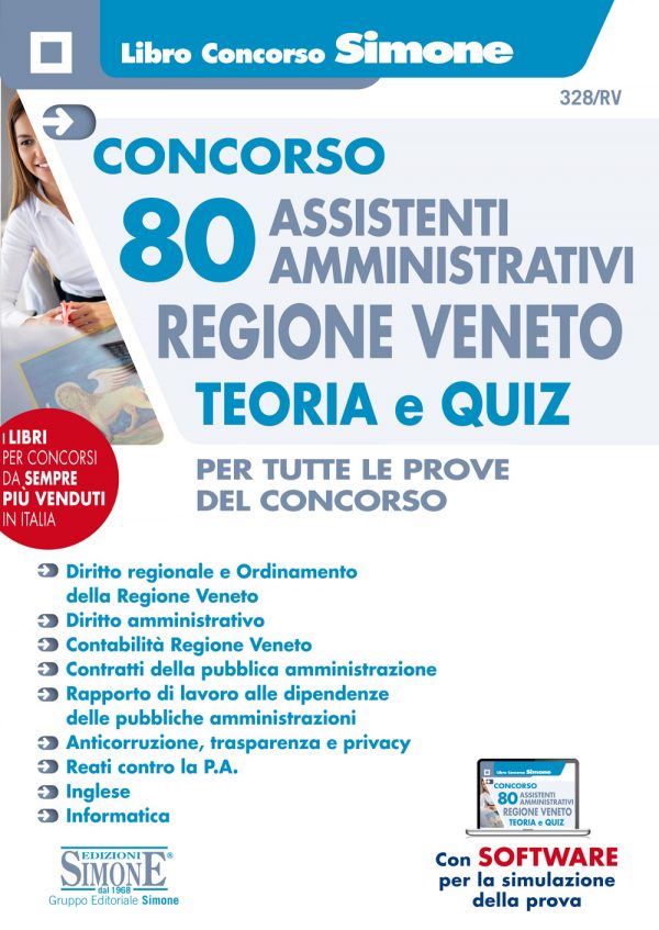 Concorso 80 Assistenti Amministrativi Regione Veneto - Teoria e Quiz - 328/RV