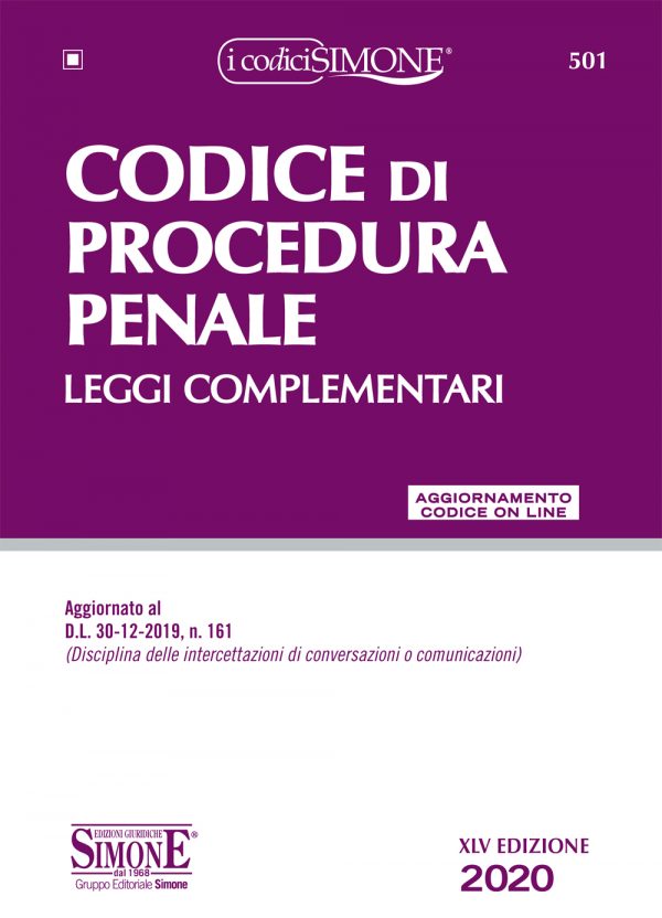 Codice di Procedura Penale e leggi complementari