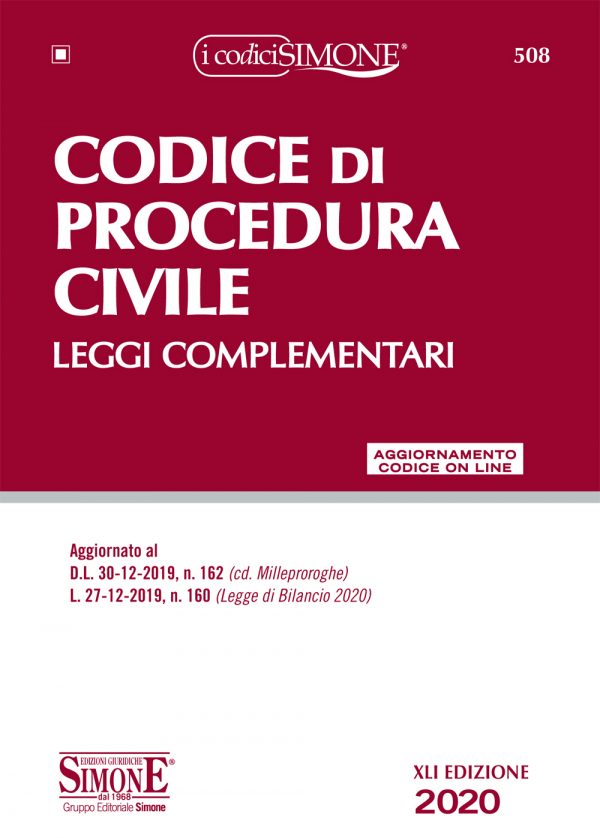 Codice di Procedura Civile e leggi complementari